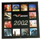 5 bladen in de kalender van de Belgische aannemer/projectontwikkelaar Jansen